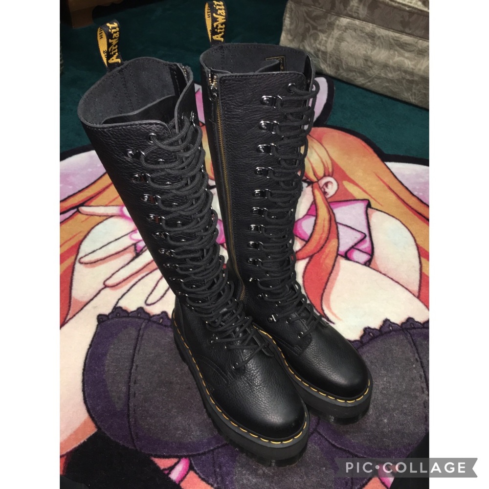 1B60 Dr. Martens Max Hardware Knee High Platform Boots
